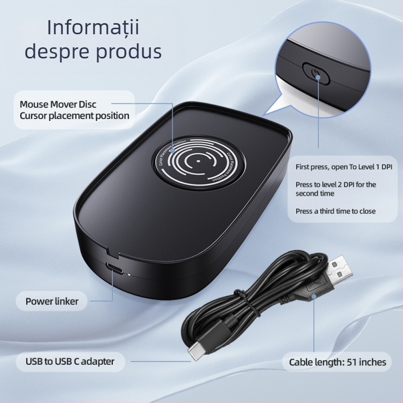 Mouse optic H26 – USB cablat, 1 buton, raza de operare 1,5 m, rezoluție până la a treia treaptă