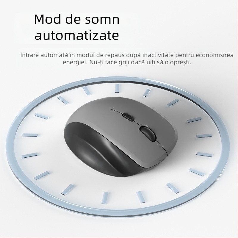 Mouse wireless ergonomic, 2400 DPI, 7 butoane, interfață USB, 2,4 GHz