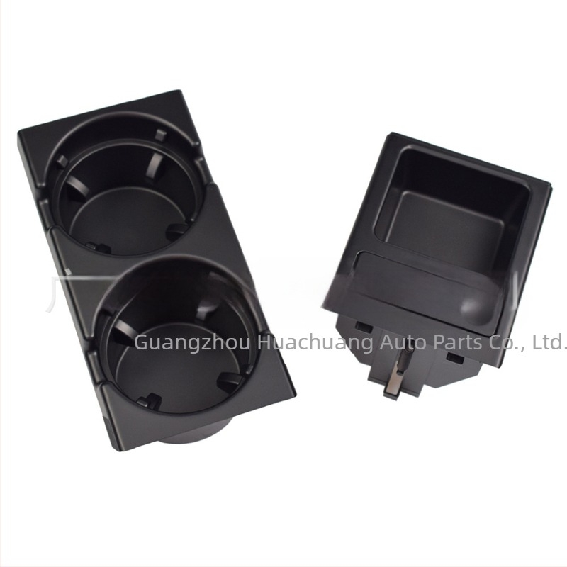 Huachuang suport de pahar pentru apă, compatibil cu BMW Seria 3 E46, spațiu de depozitare în consola centrală cu suport izolat pentru pahar, modele 51168217953/51168217955