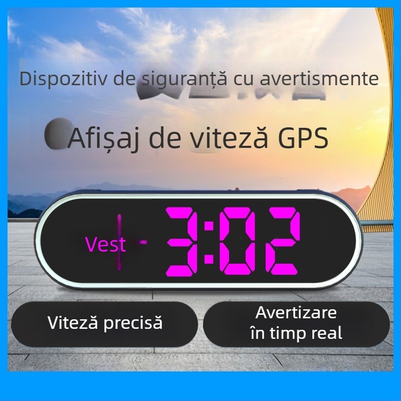 Afișaj HUD pentru mașină cu intrare Beidou și GPS, alimentare USB, model K11, tip 005, compatibil universal