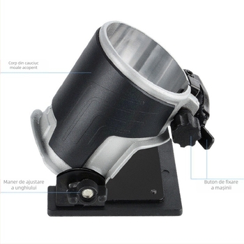 Bază din aluminiu pentru mașină de tăiere/slotare lemn, alimentare 220V, baterie Li-ion reîncărcabilă, compatibilă cu Makita