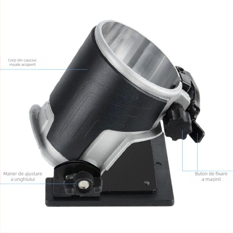 Bază din aluminiu pentru mașină de tăiere/slotare lemn, alimentare 220V, baterie Li-ion reîncărcabilă, compatibilă cu Makita