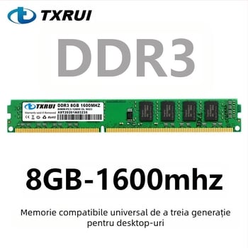 RAM pentru desktop DDR3, 8GB, 1600MHz, 240-pin, modul unic