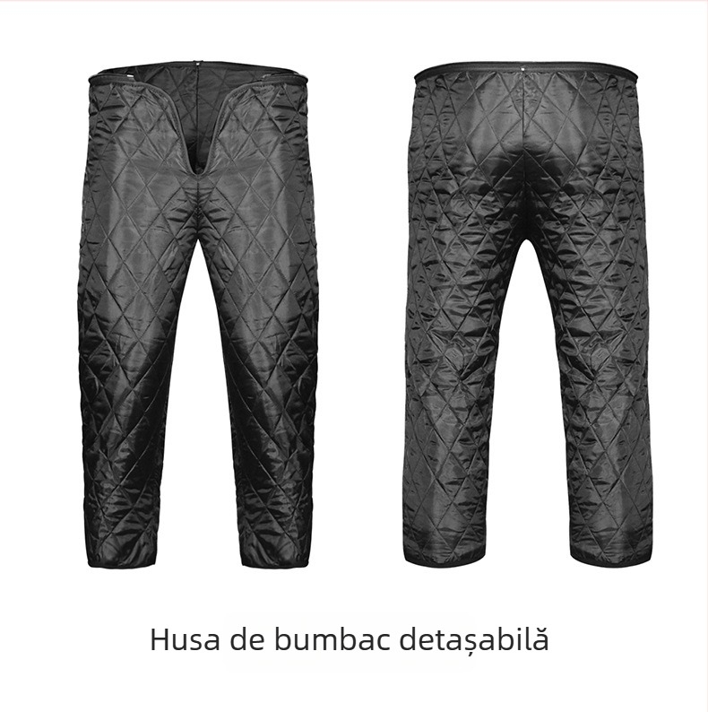 Pantaloni pentru motocicletă – antivânt, material Oxford, iarnă, unisex, Ghost Racing
