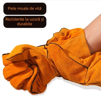 Siweian Mănuși de sudură - Cow split core leather, Pentru prelucrarea metalelor și sudură, Mănuși de sudură