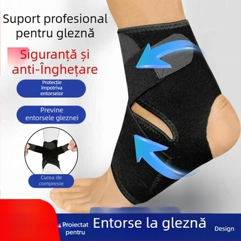 Manșetă de gleznă sport din neopren, cu compresie ușoară, protecție anti-entorsă, potrivită pentru baschet și alergare