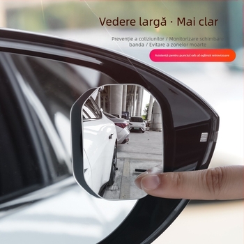 BC Oglindă retrovizoare pentru mașină – în formă de inimă, fără ramă, oglindă auxiliară pentru unghiuri moarte, HD pentru mers înapoi, câmp vizual larg