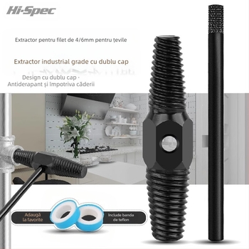 Extractor pentru șuruburi rupte de la robinet pentru valve triunghiular; unelte de reparații țevi din oțel inoxidabil pentru instalații casnice