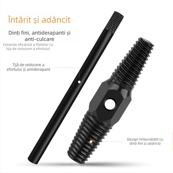 Extractor pentru șuruburi rupte de la robinet pentru valve triunghiular; unelte de reparații țevi din oțel inoxidabil pentru instalații casnice