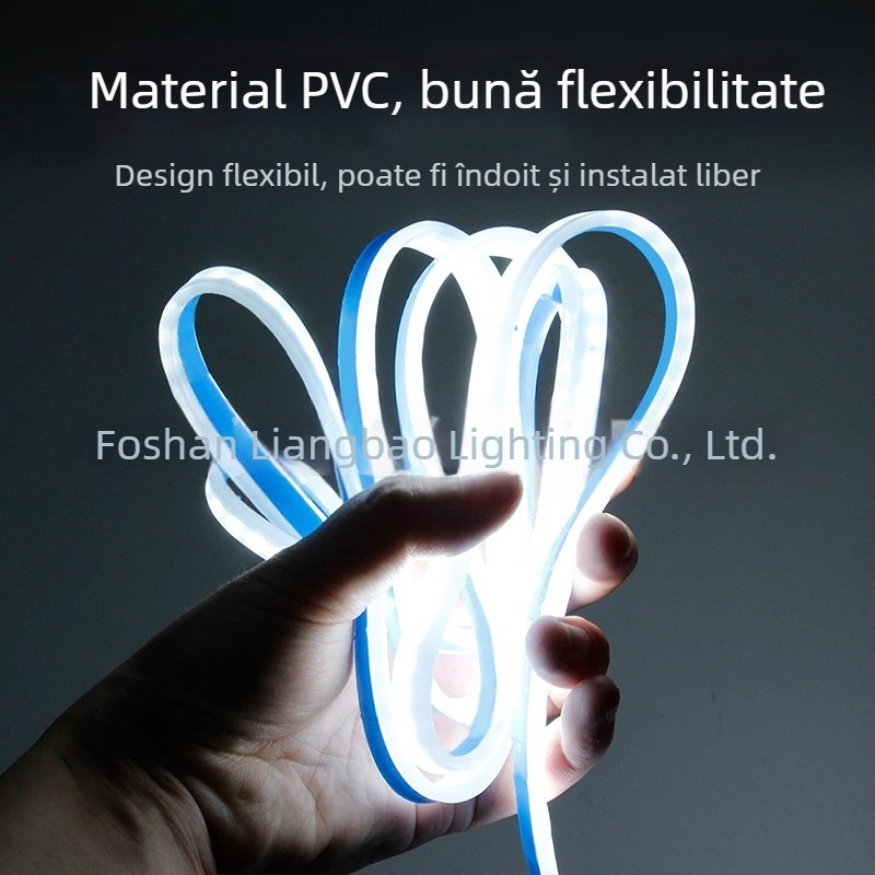 Lumină LED universală pentru capota mașinii, bandă de ghidaj din silicon moale, 12V, 9.5W, durata de viață 50000h