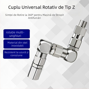 Cuplă pivotantă tip Z pentru pistol de pulverizare din oțel inoxidabil, 6500 PSI, modelul 202577
