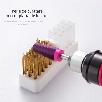 Perie de curățare a unghiilor pentru polizorul electric de unghii – Yihong, conținut net 7,5, utilizare universală
