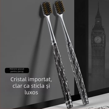 Periuță de dinți CXCKVAOIN cu perii moi pentru protecția gingiilor, set 6 buc., cutie cadou, model CXCK-03, manuală