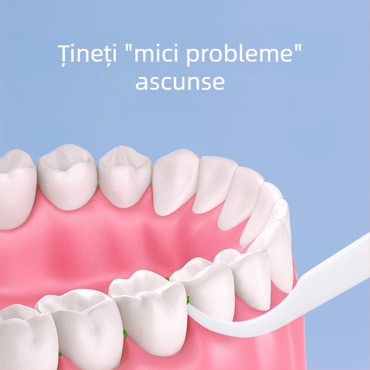 Bastoane de ață dentară ultrafină, de unică folosință, din plastic, ambalaj individual, 30–50 bucăți pe pachet