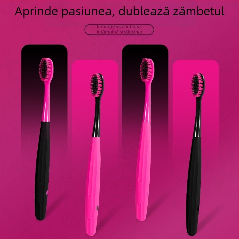 Scar guest periuță de dinți manuală cu peri moi, mâner anti-alunecare, HK-1109, set de 4