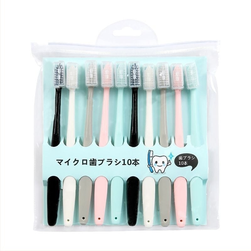Perie de dinți – antibacteriană, peri fini moi, set de 10 bucăți pentru adulți, unisex