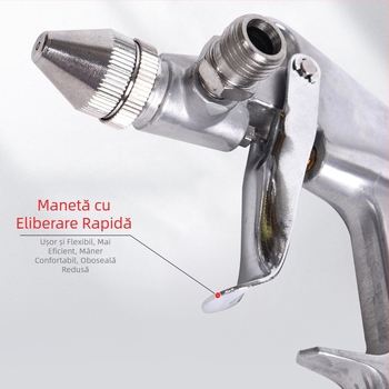 Pistol de vopsit K-3 pentru mobilier auto, duză 0,5 mm, alimentare prin gravitație, corp din aluminiu-cupru, 0,45 kg