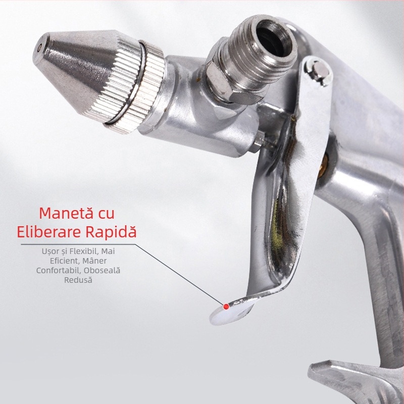 Pistol de vopsit K-3 pentru mobilier auto, duză 0,5 mm, alimentare prin gravitație, corp din aluminiu-cupru, 0,45 kg
