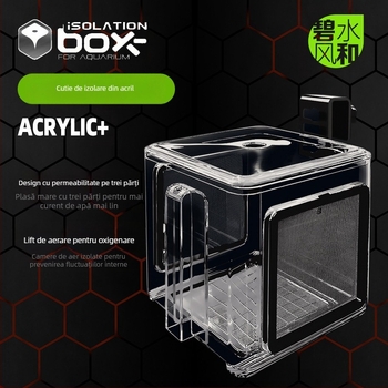 Cutie de izolare pentru pești – acrilic, pătrată, izolare reproductivă, utilizare: izolare a reproducerii
