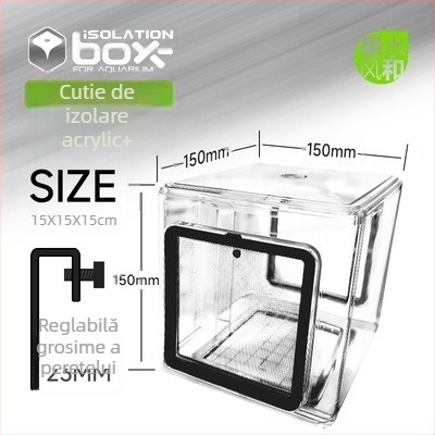 Cutie de izolare pentru pești – acrilic, pătrată, izolare reproductivă, utilizare: izolare a reproducerii