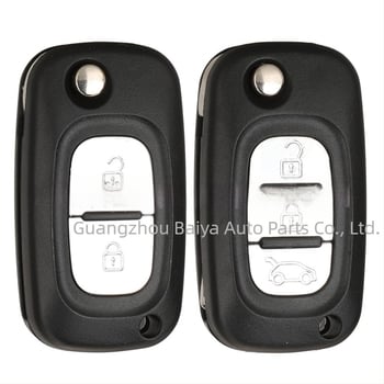 Carcasă rabatabilă pentru cheie Renault Smart Lada, compatibilă cu chei 2/3, carcasă din plastic, lamelă a cheii din cupru și plastic, greutate 45,4 g