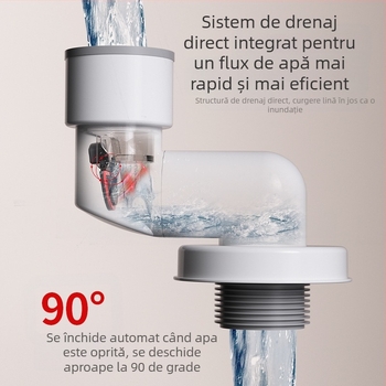 Dop de etanșare pentru canalizație antimiros - ABS, model LH wall-row deodorant plug, tip trageri, design modern minimalist