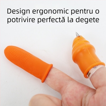 Cuțit pentru deget Chef Ji Qixiu — construcție PP cu oțel inoxidabil, stil modern și simplu, personalizare disponibilă, logo imprimat