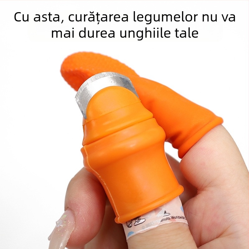 Cuțit pentru deget Chef Ji Qixiu — construcție PP cu oțel inoxidabil, stil modern și simplu, personalizare disponibilă, logo imprimat