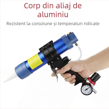 Sea Flying Shark Q3 pistol de lipit pneumatic – pentru silicon și etanșări, greutate 0,8 kg