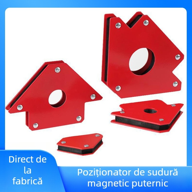 Poziționator magnetic de sudură cu prindere magnetică puternică, magnet pentru unghi drept și prinderi la unghiuri multiple, suport auxiliar de sudură