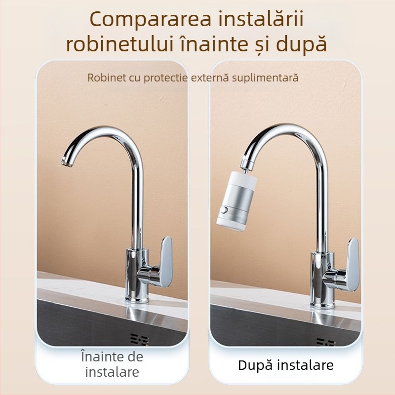 Robinet de bucătărie cu furtun retractabil, model CLDD2YS, material oțel inoxidabil + ABS, control cu un singur mâner, presiune nominală 10, temperatură de lucru 85°C