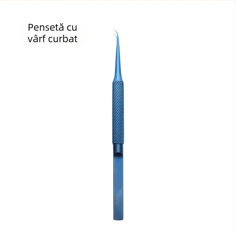 Pince din aliaj de titan, vârfuri drepte și arcuite, anti-magnetice, pentru reparații electronice