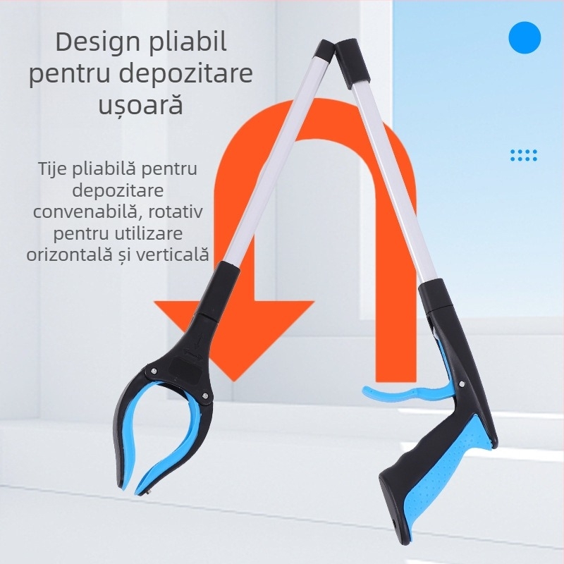 Jie Han clește pliabil pentru gunoi, aliaj de aluminiu, personalizare disponibilă, pachet de 60 de bucăți