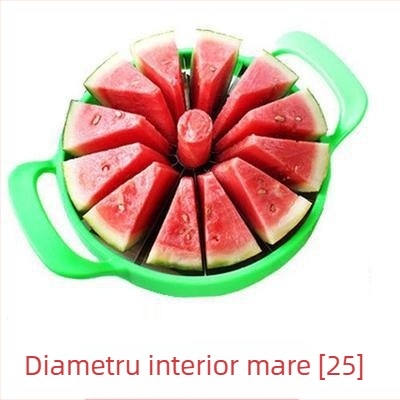 Ji Huang Tăietor de pepene cu scos semințe și tăietor pentru felii de măr – plastic + oțel inoxidabil, divizor multifuncțional de fructe