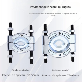 Tuosen Set extractor pentru rulmenți cu disc dublu – oțel de înalt carbon, unealtă de extragere a rulmenților pentru rulmenți combinați