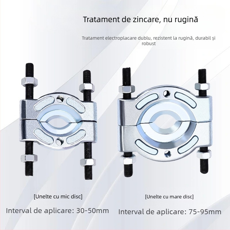 Tuosen Set extractor pentru rulmenți cu disc dublu – oțel de înalt carbon, unealtă de extragere a rulmenților pentru rulmenți combinați