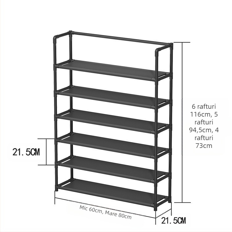 Raft pentru pantofi cu mai multe niveluri – plastic, protecție împotriva prafului, stil modern minimalist pentru depozitare; Material: plastic; Proces: personalizare mostră; Stil: modern minimalist; Funcție: depozitare