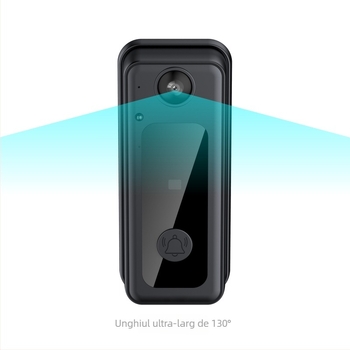 Sonerie video Wi‑Fi cu vedere de noapte, baterie încorporată, 5V, model M3XH