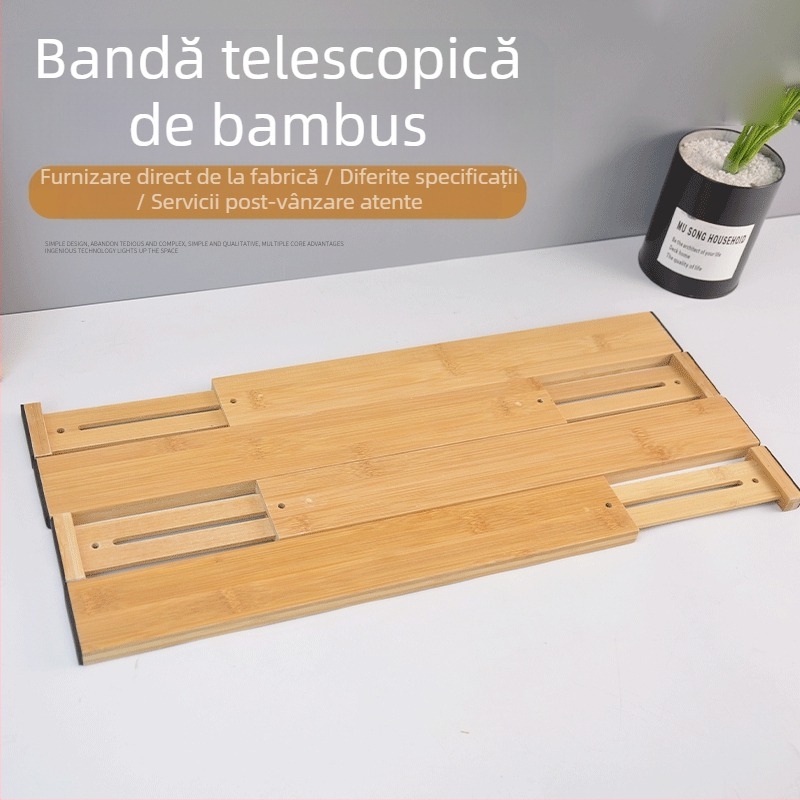 Divider din lemn pentru sertar, montaj pe birou – un singur nivel, depozitare în dormitor