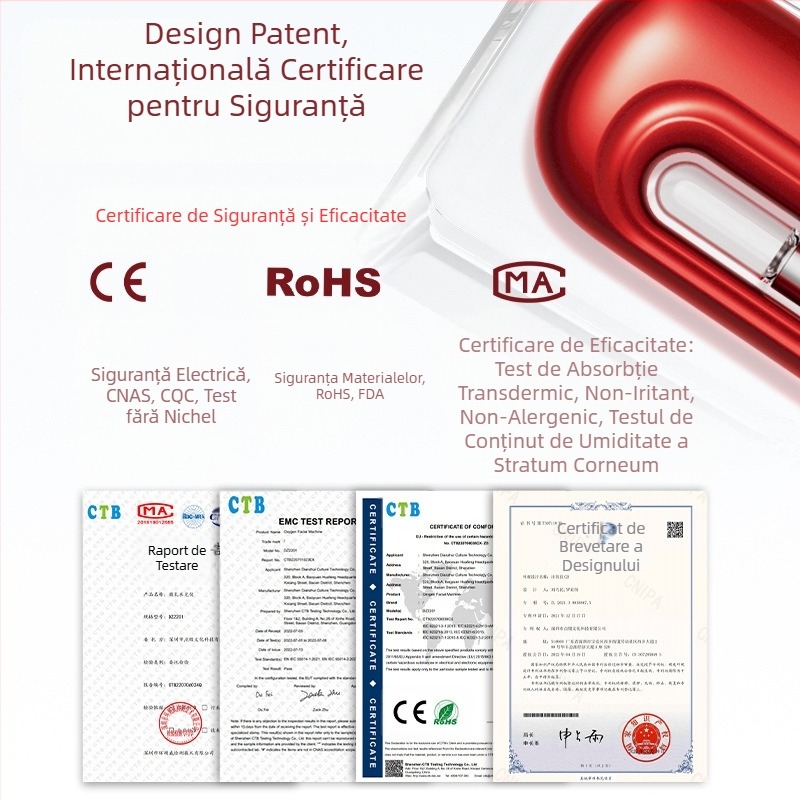Spray facial de hidratare cu infuzie de oxigen — atomizor automat de mână, construcție din plastic, personalizare disponibilă, pentru uz casnic