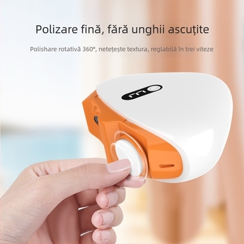 Wochuan Polisor de unghii – plastic, fișier electric pentru unghii, model Nail polisher, greutate 300 g, include: aparat, manual, cablu de date