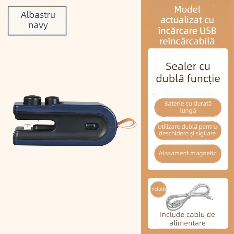 Mașină de sigilat pungi din plastic - mini sigilare pentru uz casnic - model YY-0881, 5V