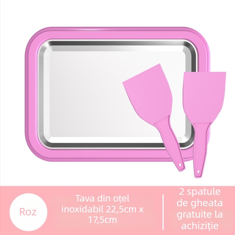 Mașină de înghețată cu fructe din oțel inoxidabil, dreptunghiulară, 301–500 ml, fără priză, prelucrare personalizabilă