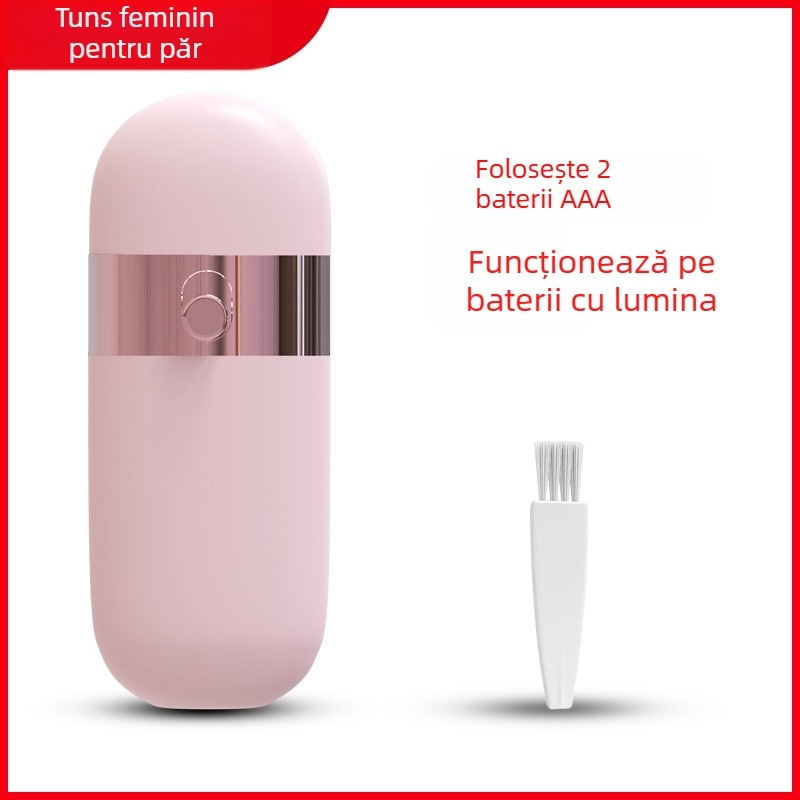 Aparat electric de epilare pentru femei cu iluminare, pentru întreg corpul, 2 capete de tăiere, alimentare USB/electrică, modelul 9103