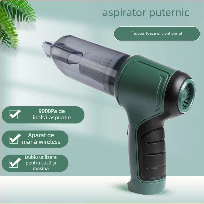 Aspirator de mână pentru mașină, fără fir, 7.4V, 120W, aspirație 1900Pa, reîncărcabil
