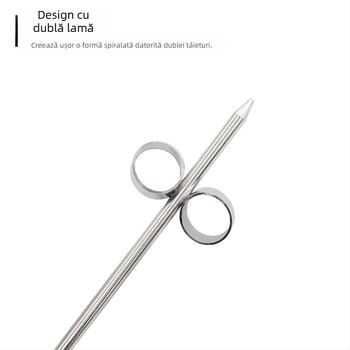 Chef Ji Qixiu Tocător multifuncțional din oțel inoxidabil + PP cu role spirală și tăietor pentru castraveți