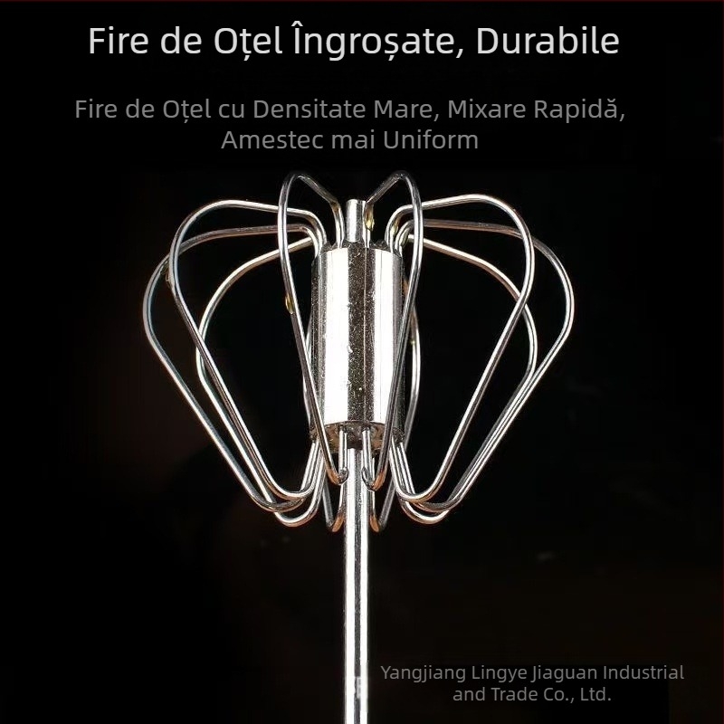 Bețișor manual de ouă din oțel inoxidabil pentru cofetărie de casă | Brand: Leading Best Crown | Lansat în 2021 | Personalizare disponibilă | Logo tipărit