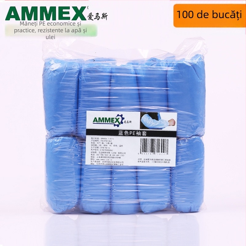 Manșon de unică folosință pentru bucătărie - impermeabil la apă și rezistent la ulei, din plastic (PET/Poliester), pentru adulți