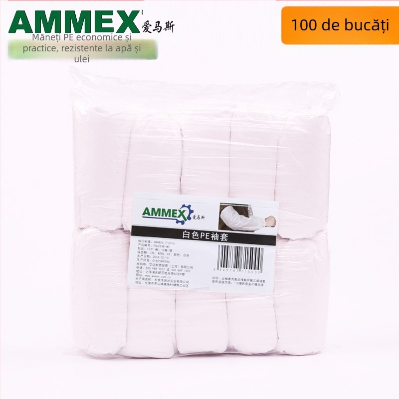 Manșon de unică folosință pentru bucătărie - impermeabil la apă și rezistent la ulei, din plastic (PET/Poliester), pentru adulți