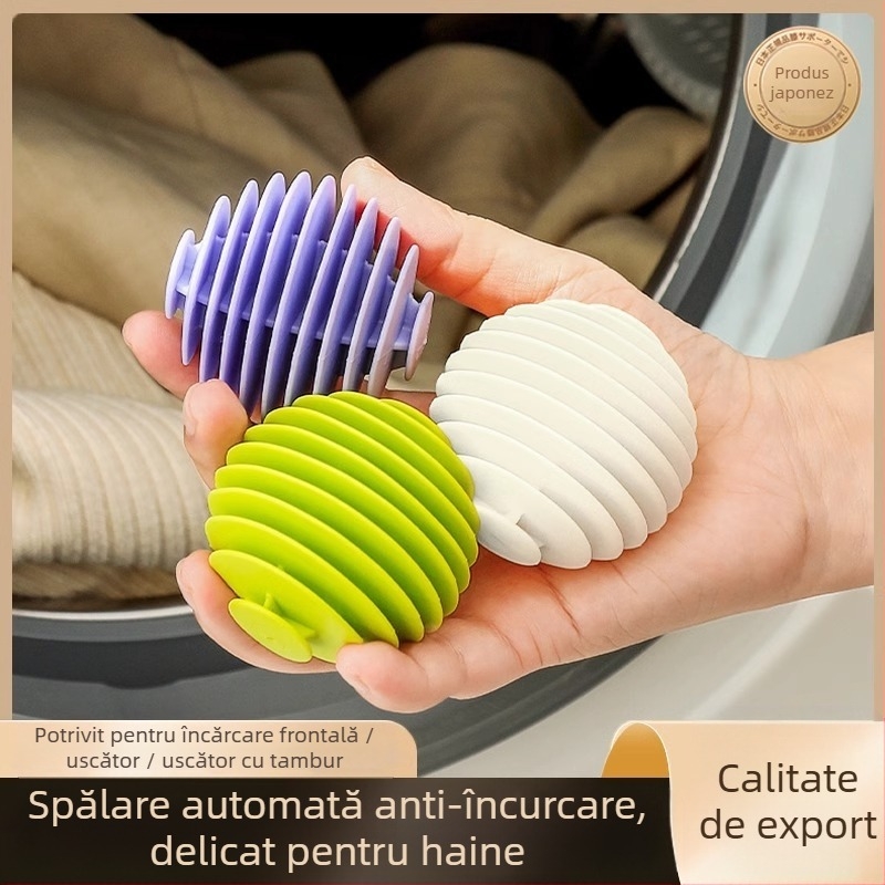 Minge de spălat Cool Shun, material TPR, pentru mașini de spălat cu tambur, antiîncâlcare, decontaminare și curățare